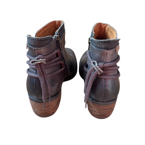 Pikolinos Le Mans Leather Ankle Booties Zip Up In Brown/Green Women’s Size 40 - Picture 5 of 8